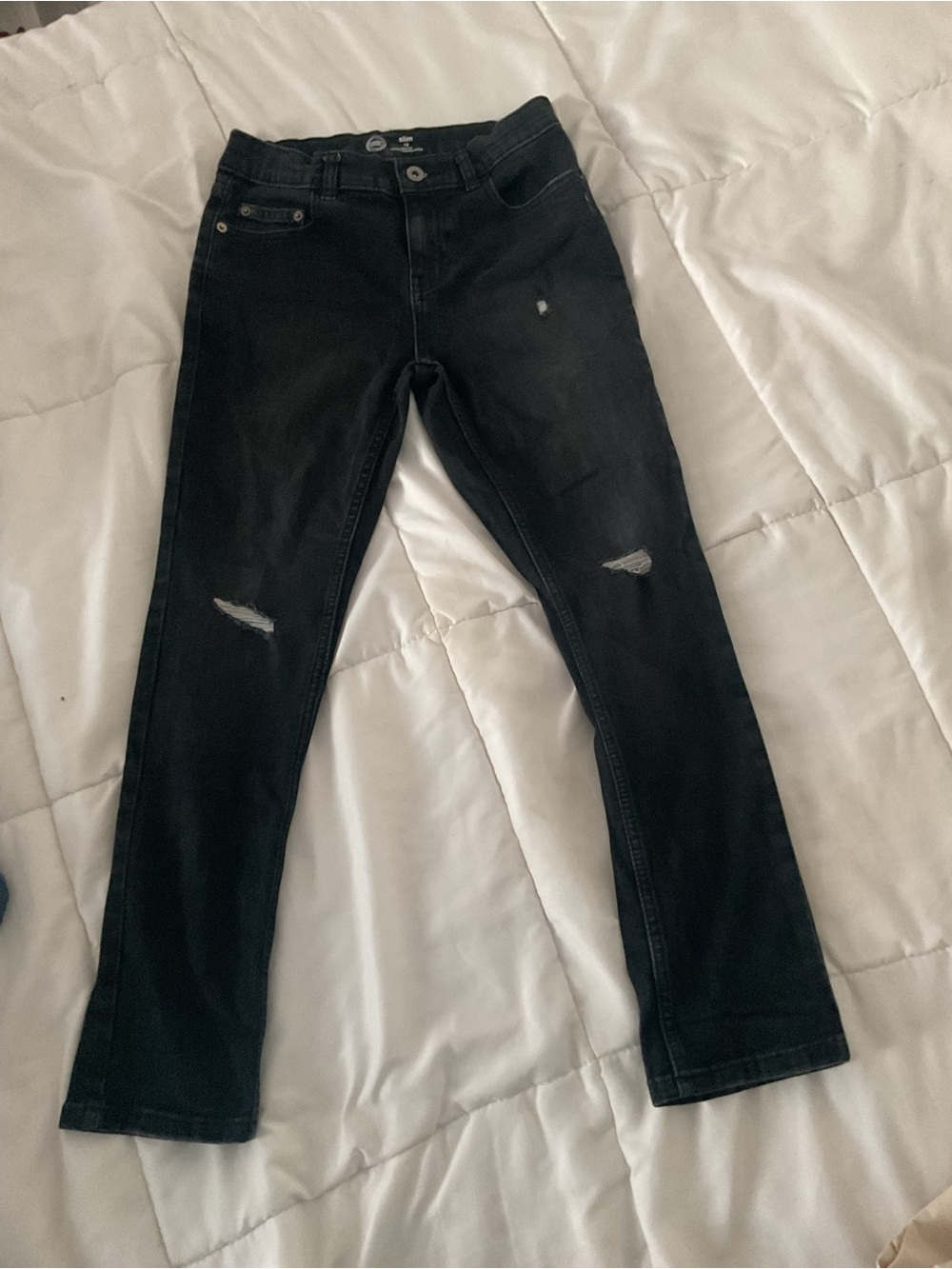 wonder nation Black Ripped Girls Skinny Jeans